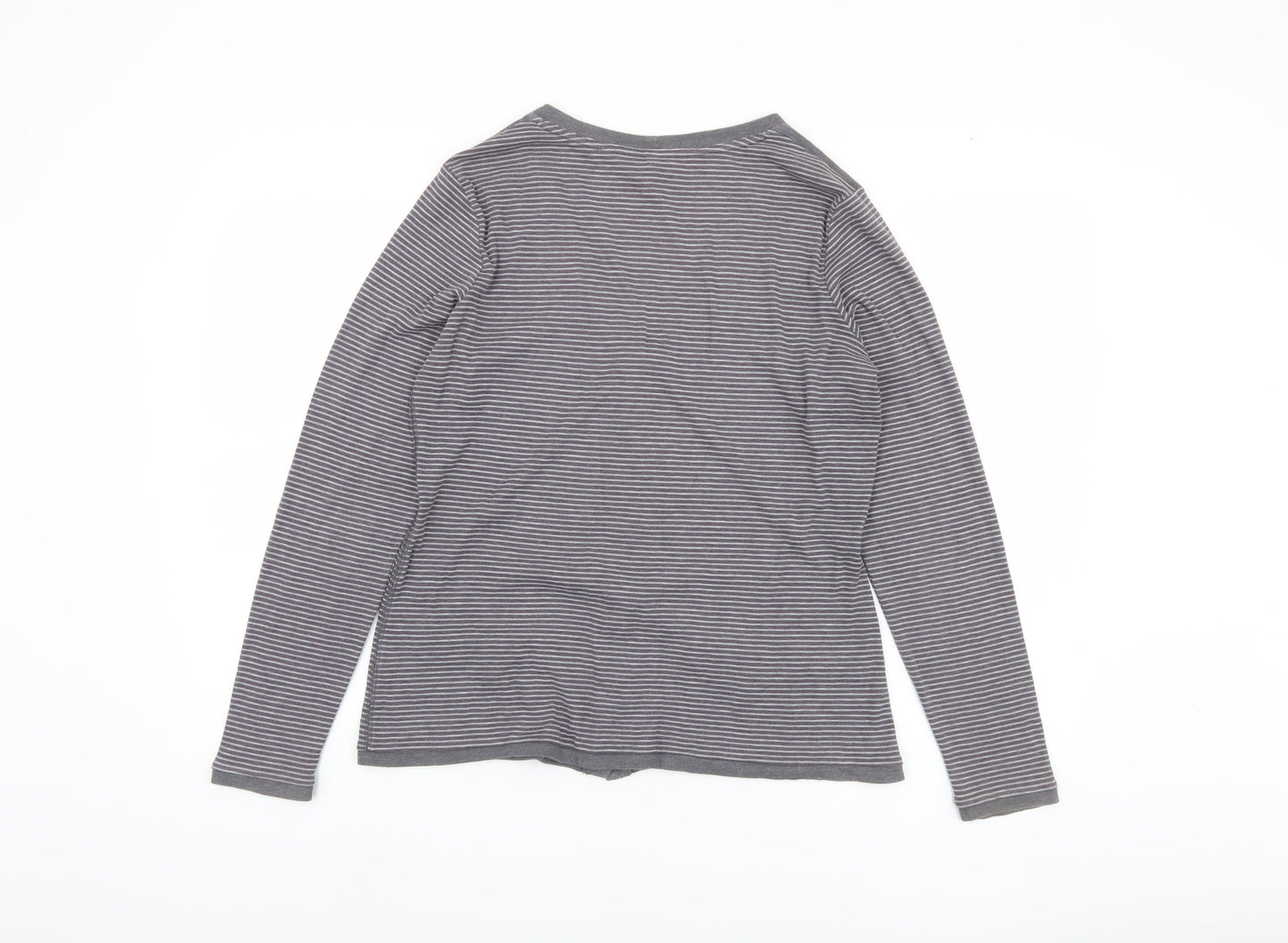 Womens UK Size 16 Marks and Spencer Grey Basic Button-Up