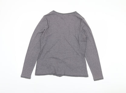 Womens UK Size 16 Marks and Spencer Grey Basic Button-Up