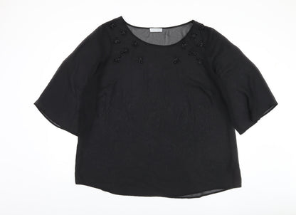 Womens UK Size 22 rogers+ROGERS Black  Blouse