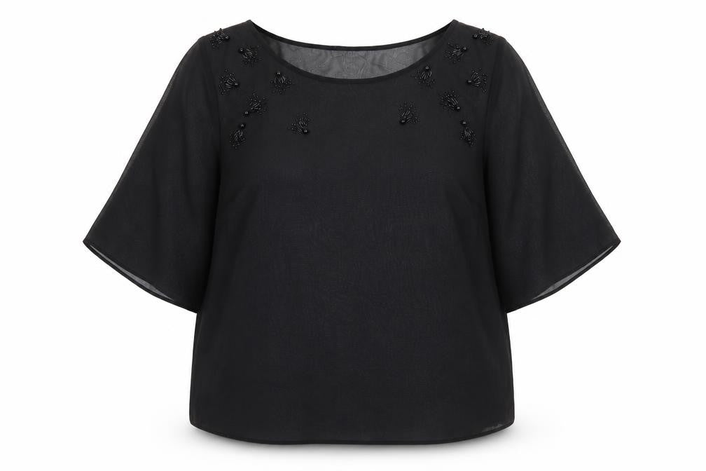 Womens UK Size 22 rogers+ROGERS Black  Blouse