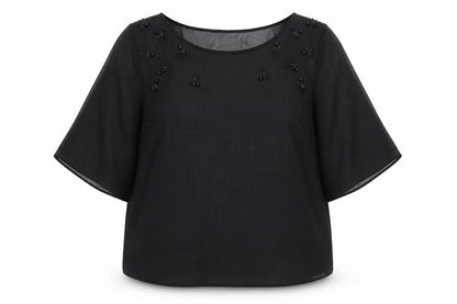 Womens UK Size 22 rogers+ROGERS Black  Blouse