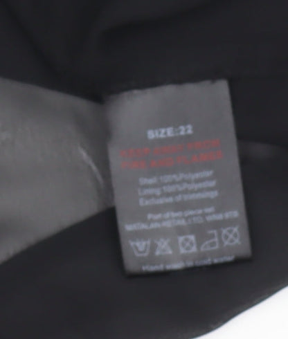 Womens UK Size 22 rogers+ROGERS Black  Blouse