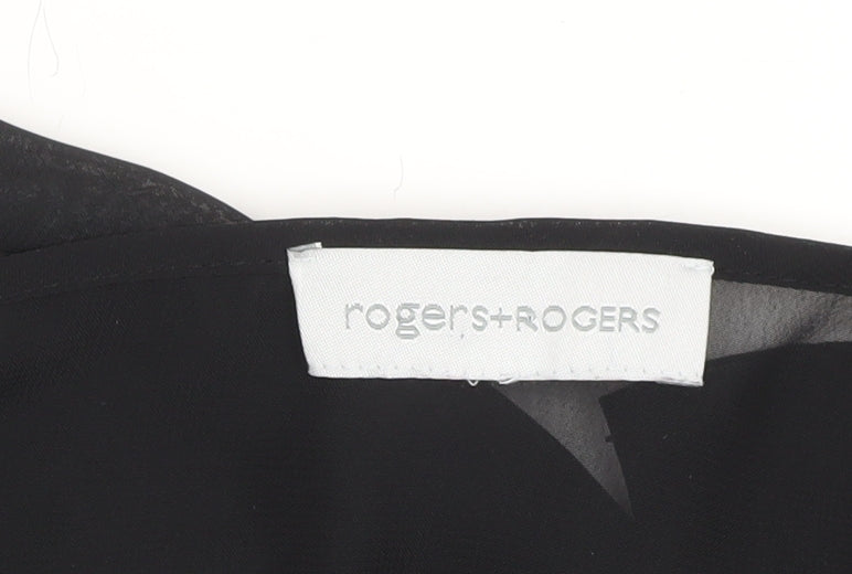 Womens UK Size 22 rogers+ROGERS Black  Blouse