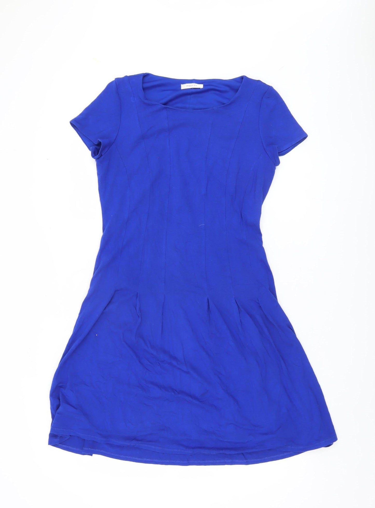 Precis Women's Blue Dress, Size 12, Short Sleeve