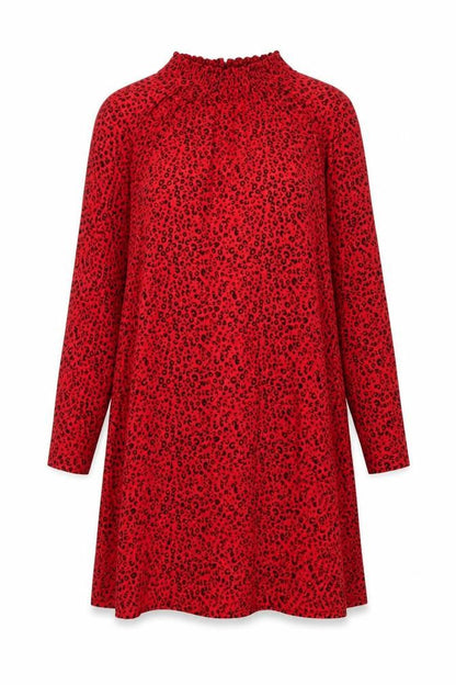 Marks and Spencer Red Animal Print Dress - Size 20