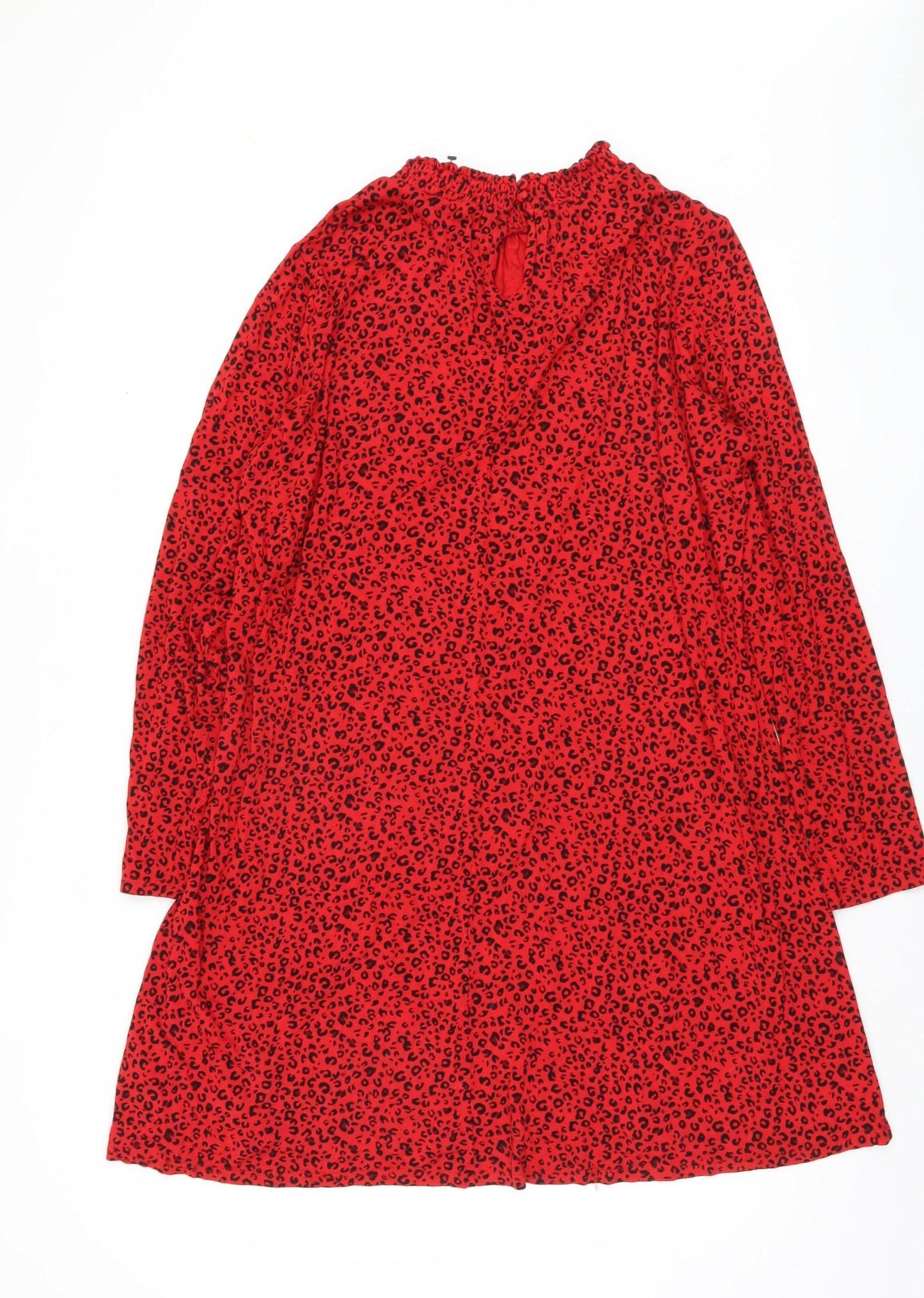 Marks and Spencer Red Animal Print Dress - Size 20