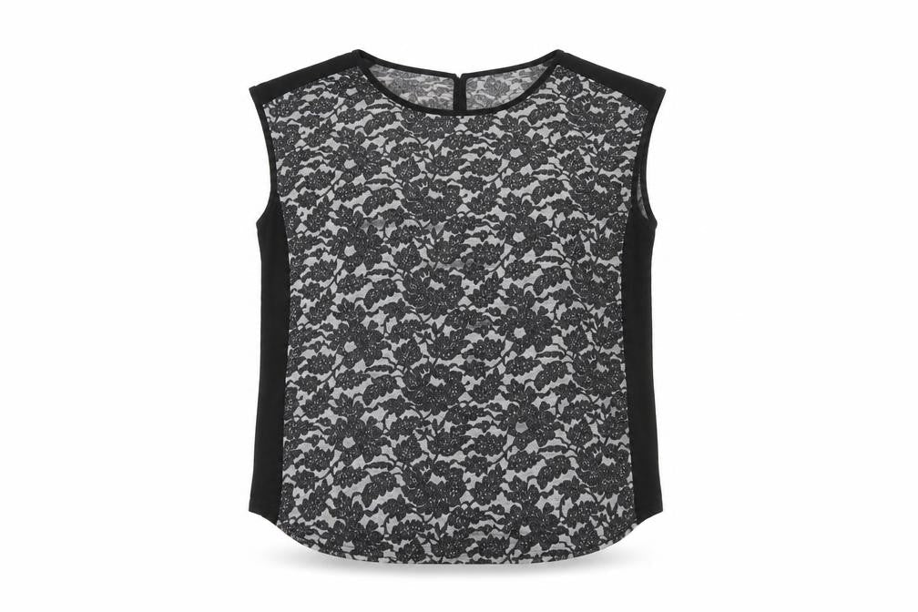 Womens UK Size L Oasis Black Basic Blouse