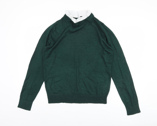 Womens UK Size 14 Dorothy Perkins Green Pullover Jumper
