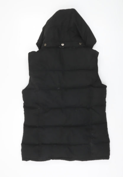 Champion Women's Black Hooded Puffer Vest Size 12