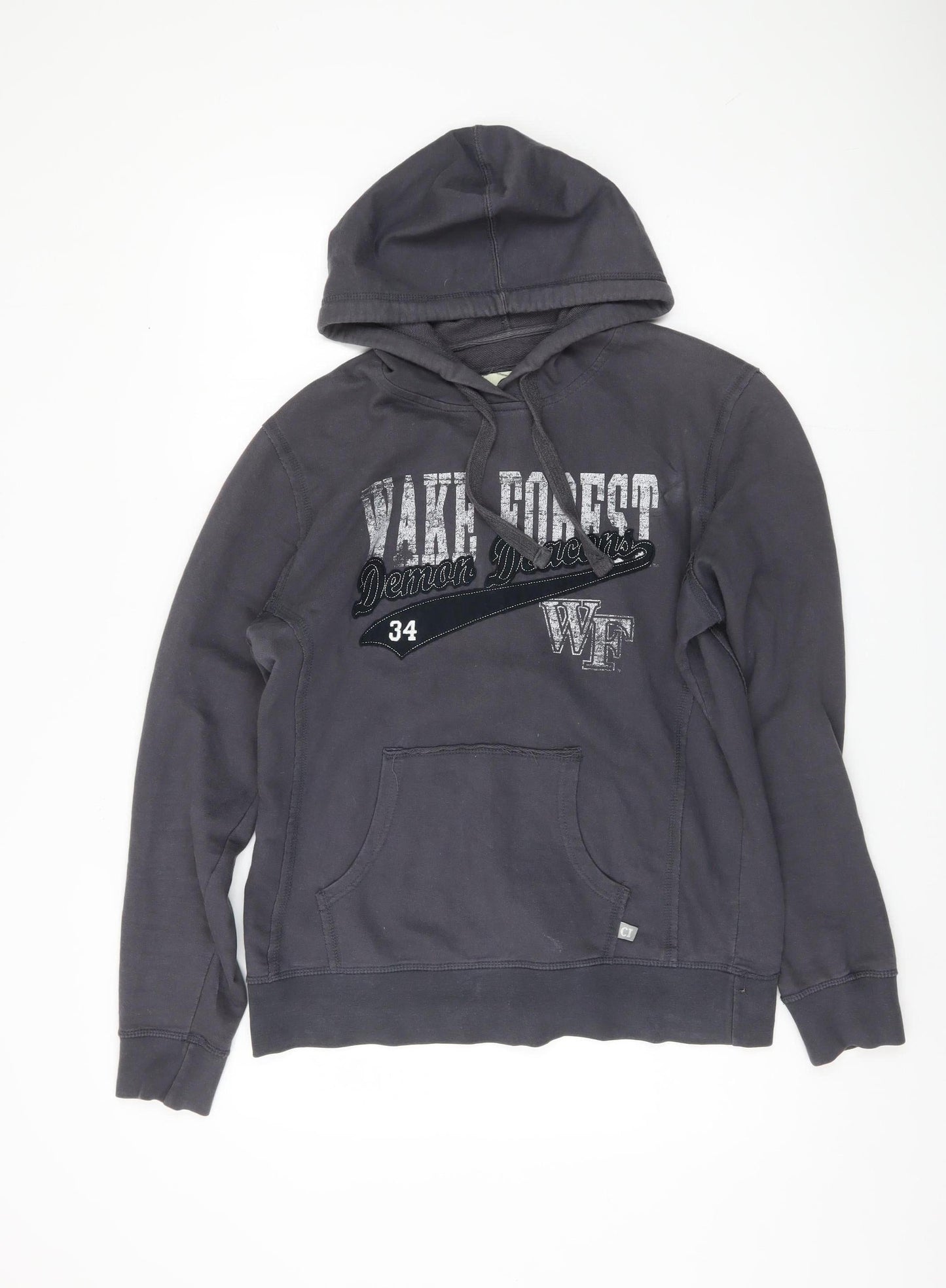CI Sport Unisex Hoodie Black L Pullover College Logo
