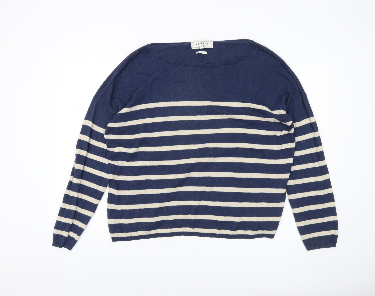 Womens UK Size 18 FatFace Blue Pullover Jumper
