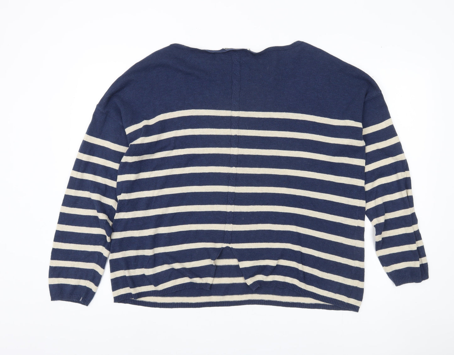 Womens UK Size 18 FatFace Blue Pullover Jumper