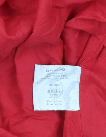 Per Una Women Red Sleeveless V-Neck Dress 16L