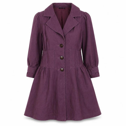 Womens UK Size 8 Topshop Purple Pea Coat