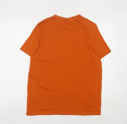Slazenger Men's Orange V-Neck T-Shirt, Size S
