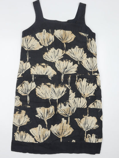 Fenn Wright Manson Women's Black Beige Floral Shift Dress