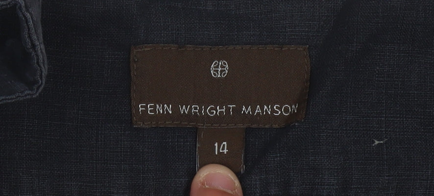 Fenn Wright Manson Women's Black Beige Floral Shift Dress