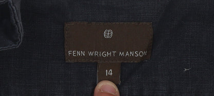 Fenn Wright Manson Women's Black Beige Floral Shift Dress