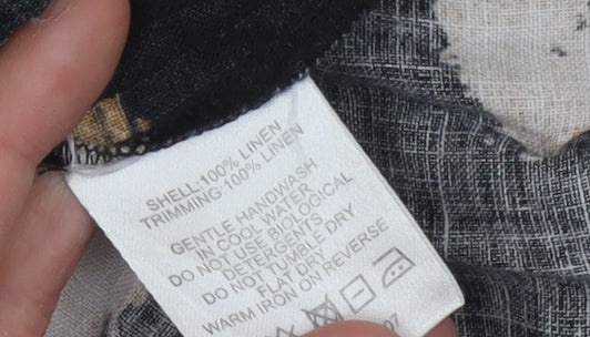 Fenn Wright Manson Women's Black Beige Floral Shift Dress