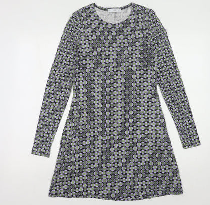 MNG Women's Long Sleeve Geometric Dress Size 8