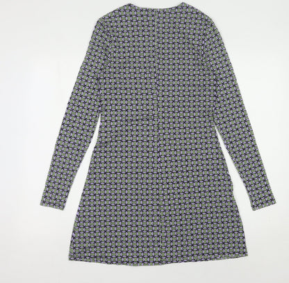 MNG Women's Long Sleeve Geometric Dress Size 8