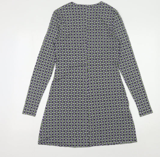 MNG Women's Long Sleeve Geometric Dress Size 8