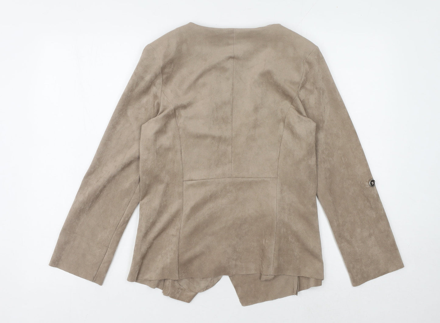 Womens UK Size 10 Klass Beige Basic Jacket