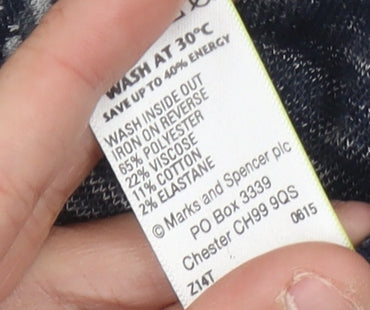 Womens UK Size 16 Marks and Spencer Blue Pullover Jumper