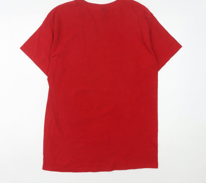 M&O Gold Men's Red USA Graphic T-Shirt Size M