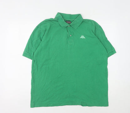Kappa Men's Green Polo Shirt XL Short Sleeve Logo