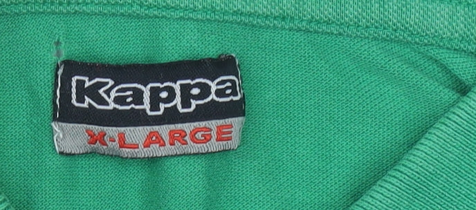 Kappa Men's Green Polo Shirt XL Short Sleeve Logo