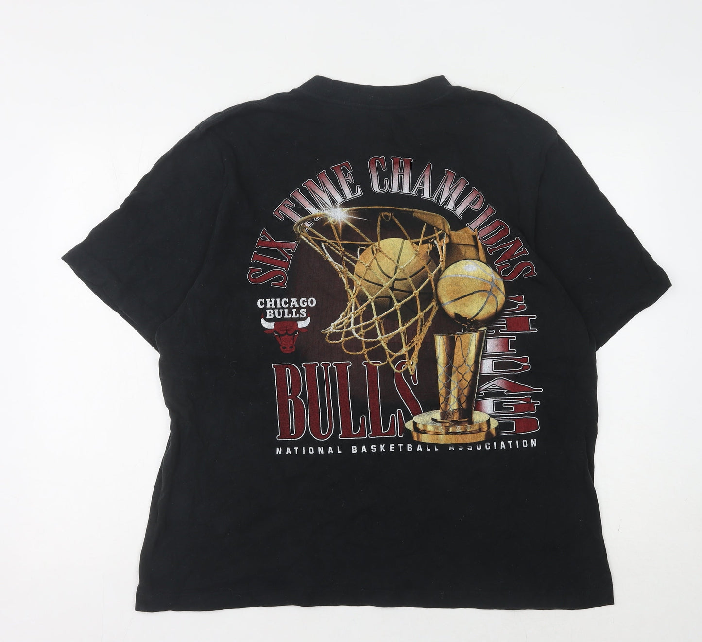 Abercrombie & Fitch Mens M Black Chicago Bulls T-Shirt