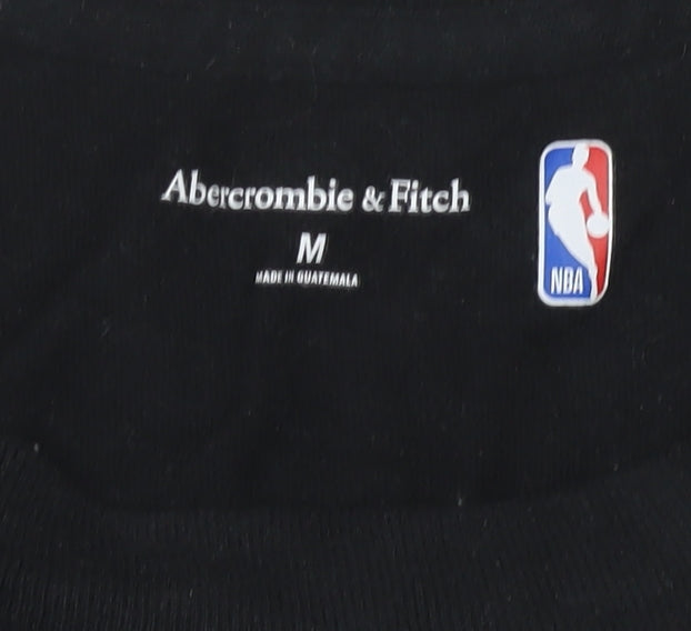 Abercrombie & Fitch Mens M Black Chicago Bulls T-Shirt