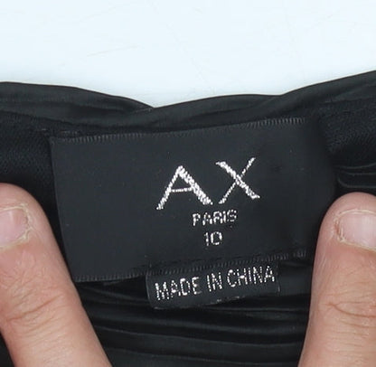 AX Paris Women's Black A-Line Dress Size 10