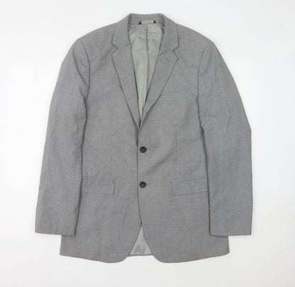 Mens UK Size 40 Banana Republic Regular Grey Suit Jacket