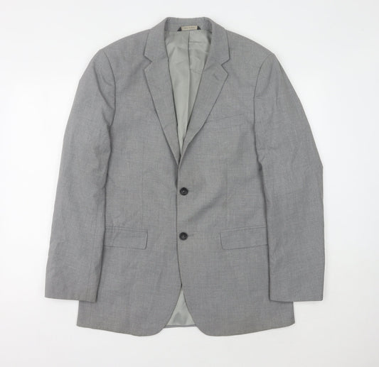 Mens UK Size 40 Banana Republic Regular Grey Suit Jacket