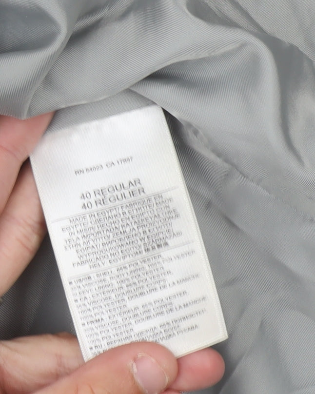 Mens UK Size 40 Banana Republic Regular Grey Suit Jacket