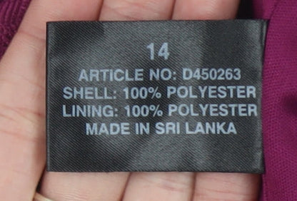 Linea Women’s Purple Floral Lace Dress Size 14