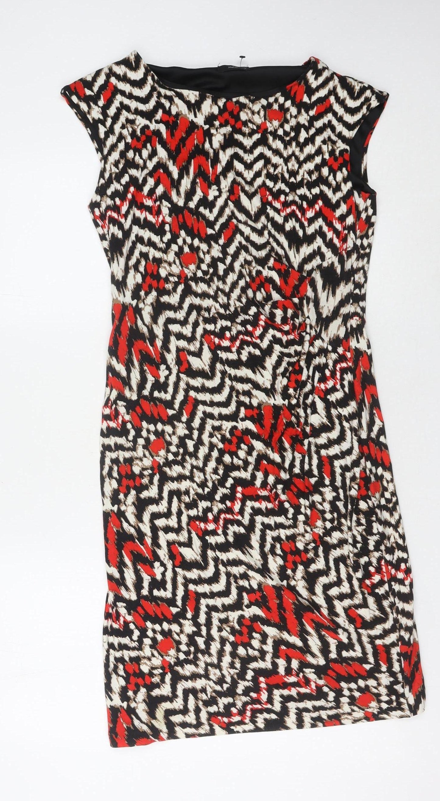 M&Co Women's Multicoloured Sheath Dress Size 12