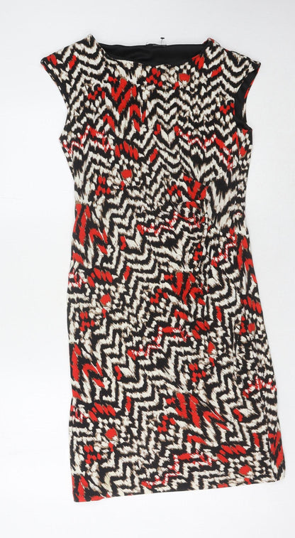 M&Co Women's Multicoloured Sheath Dress Size 12