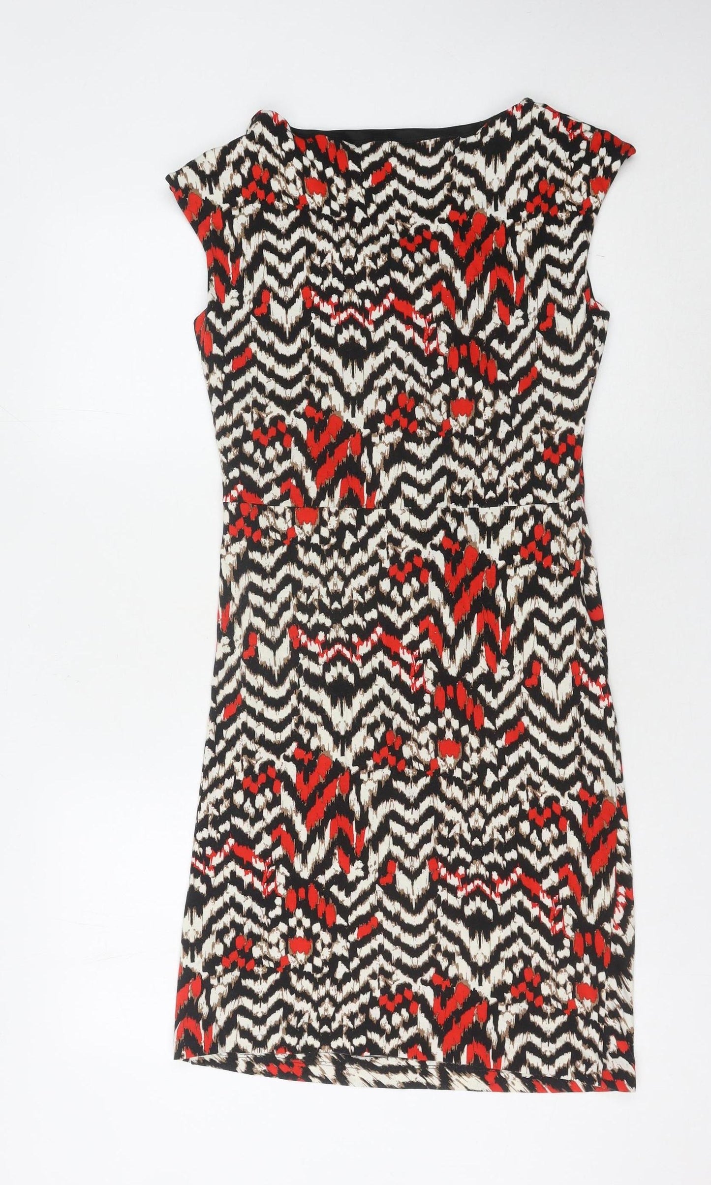 M&Co Women's Multicoloured Sheath Dress Size 12