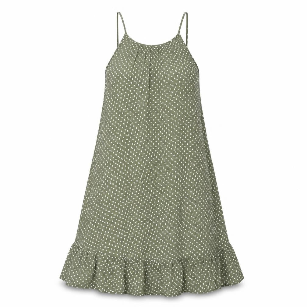 Marks and Spencer Green Polka Dot Dress, Size 10