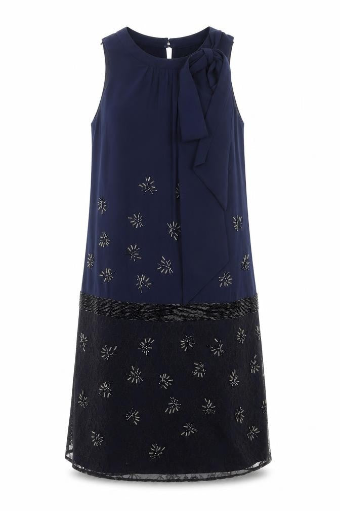 Coast Women's Blue Shift Dress, Size 8, Party Style