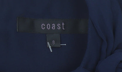 Coast Women's Blue Shift Dress, Size 8, Party Style