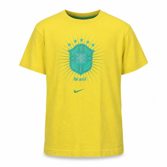 Nike Boys Yellow Football T-Shirt, Size 10-11, Sports Style