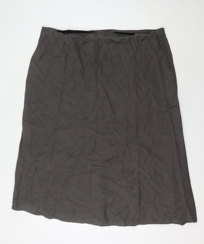 Ann Harvey Women's Grey Long Straight Skirt Size 26