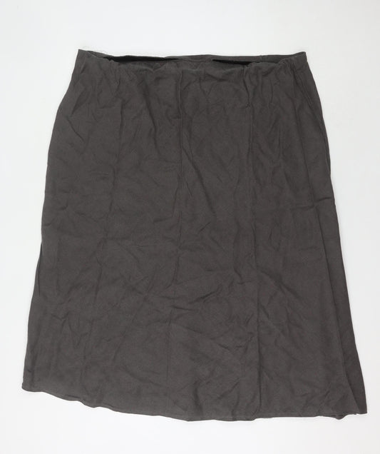 Ann Harvey Women's Grey Long Straight Skirt Size 26