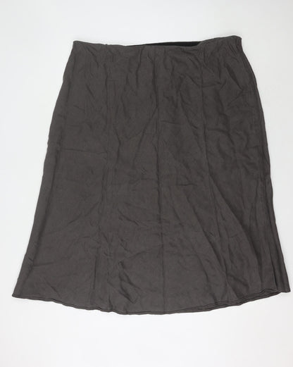 Ann Harvey Women's Grey Long Straight Skirt Size 26