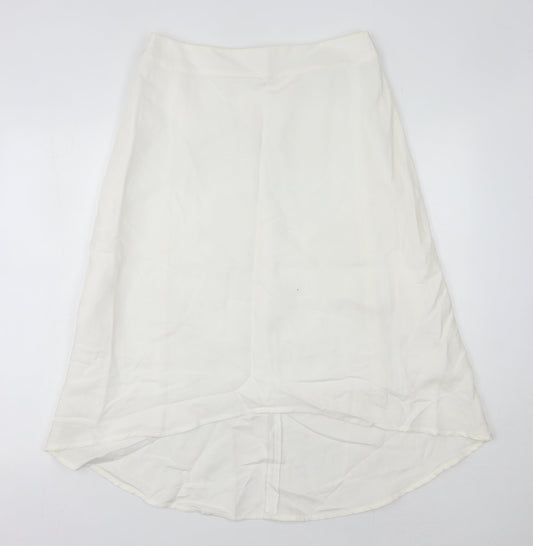 Marks and Spencer Women's Ivory Size 12 Zip Skirt