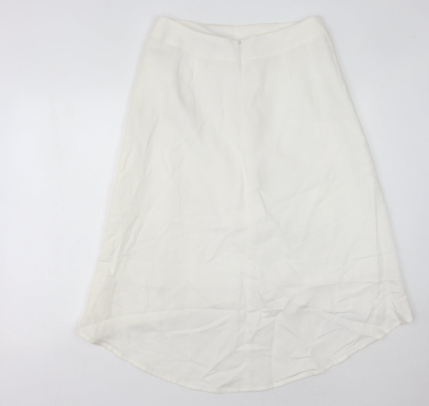 Marks and Spencer Women's Ivory Size 12 Zip Skirt